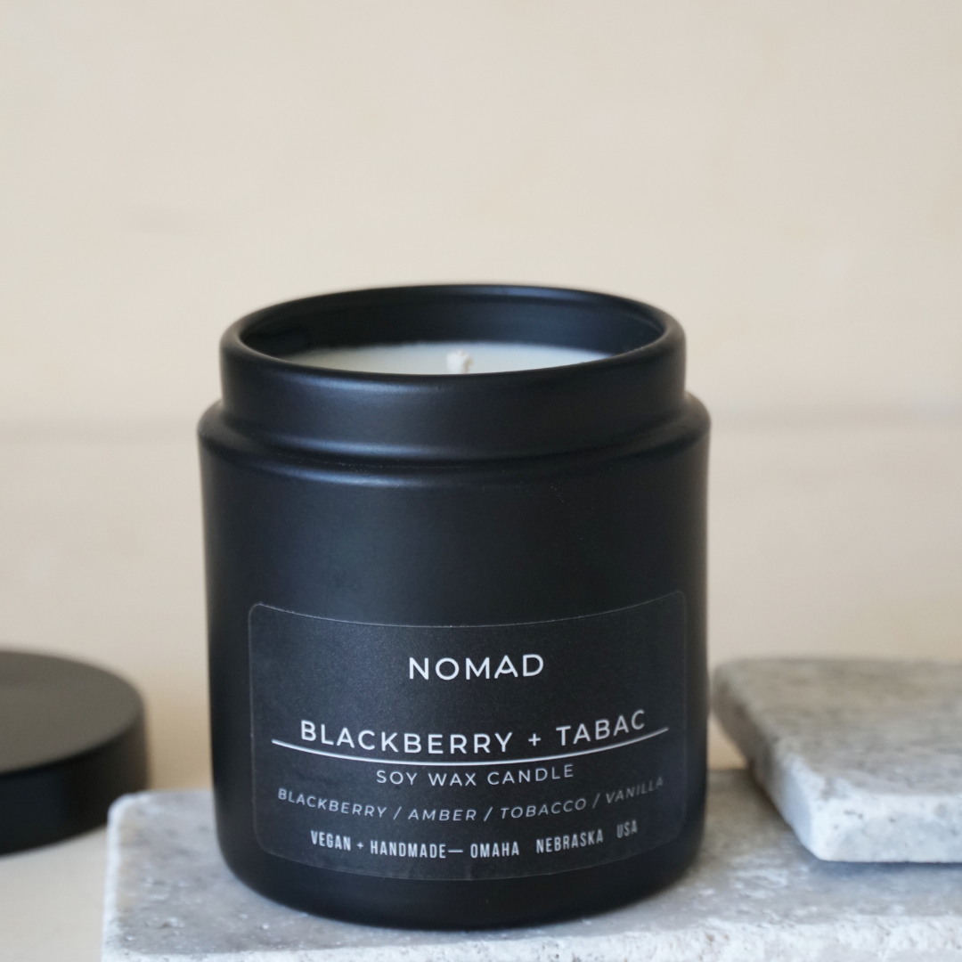 Blackberry + Tabac Noir Soy Candle