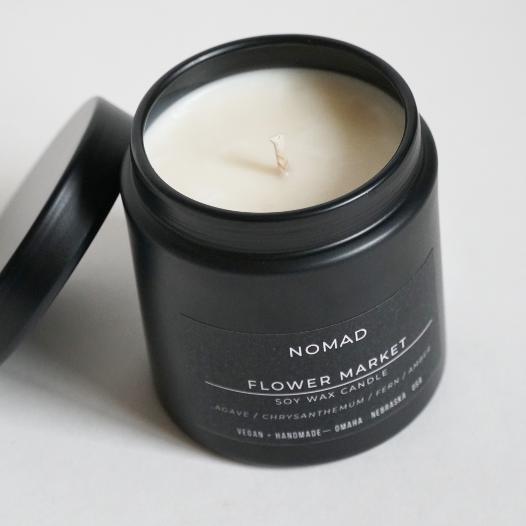 Flower Market Noir Soy Candle