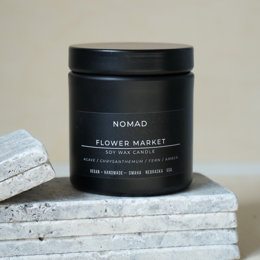 Flower Market Noir Soy Candle