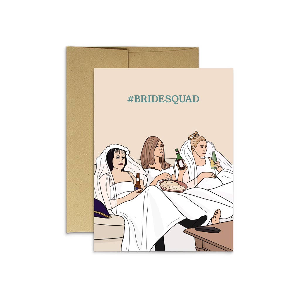 Friends #Bridesquad Bridesmaid Card Friends #Bridesquad Bridesmaid Card