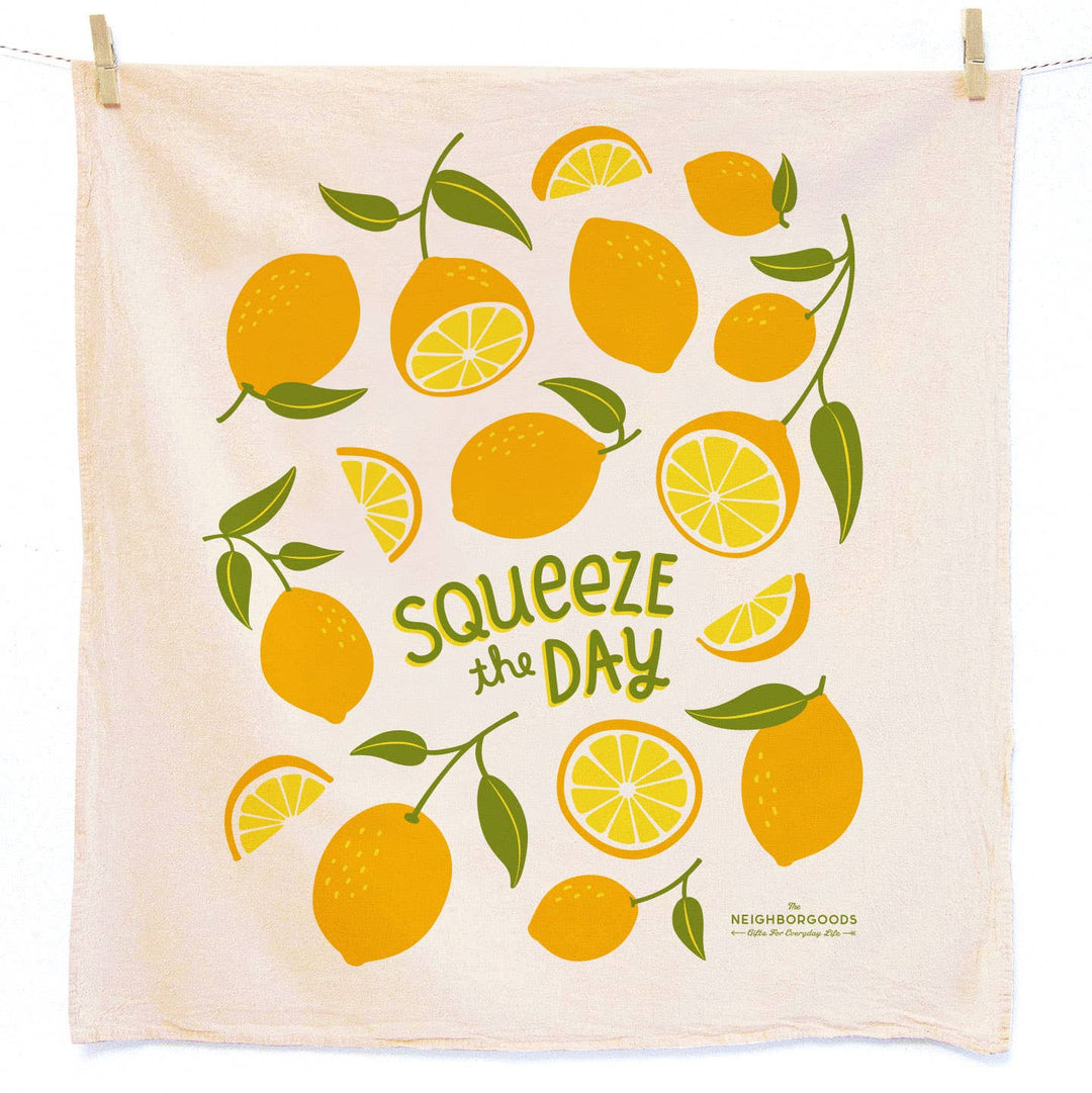 The Neighborgoods - PEACH TART (Peach, Lemon) - Tea Towel Set of 2