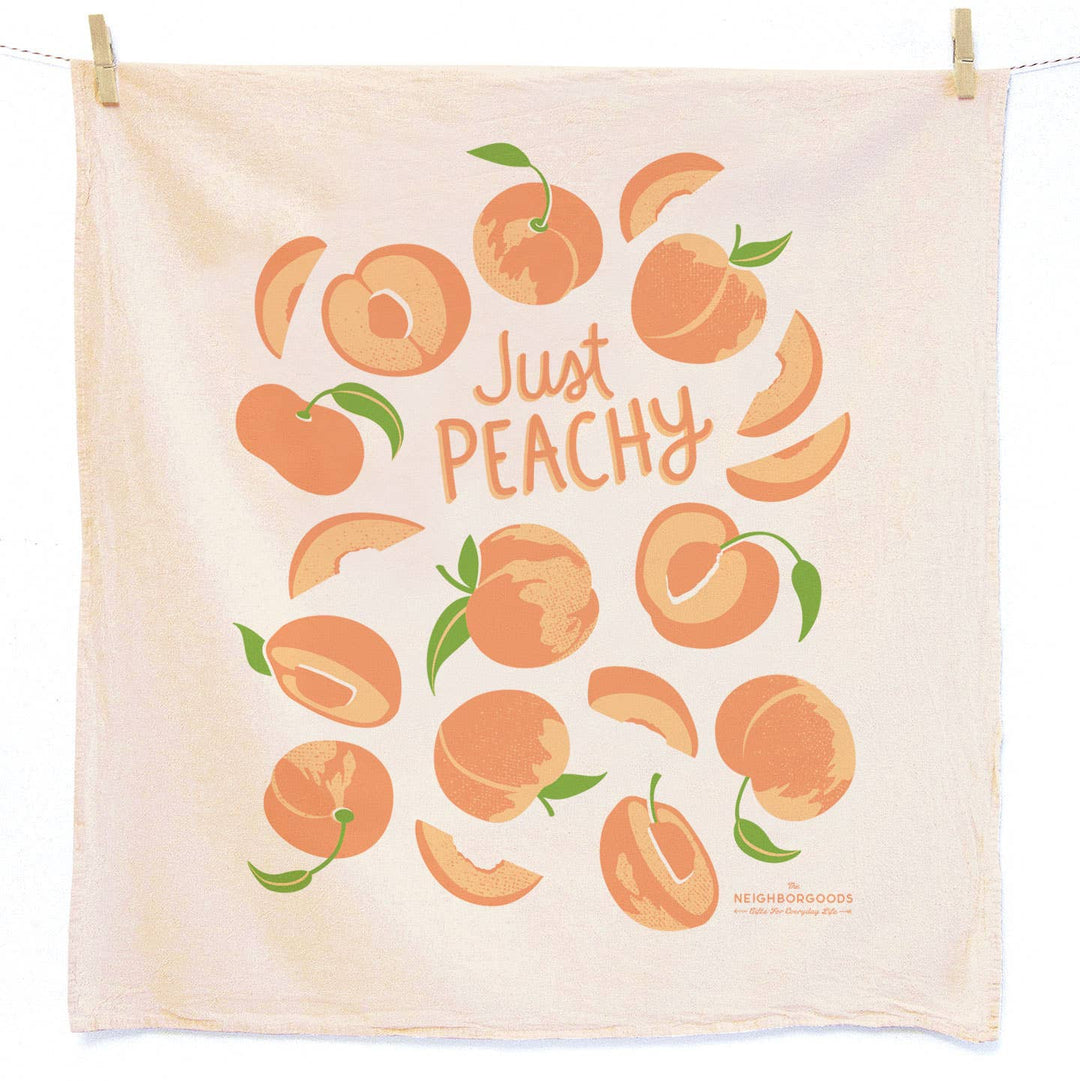 The Neighborgoods - PEACH TART (Peach, Lemon) - Tea Towel Set of 2