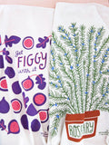 The Neighborgoods - ROSEMARY & FIG (Rosemary, Fig) - Tea Towel Set of 2