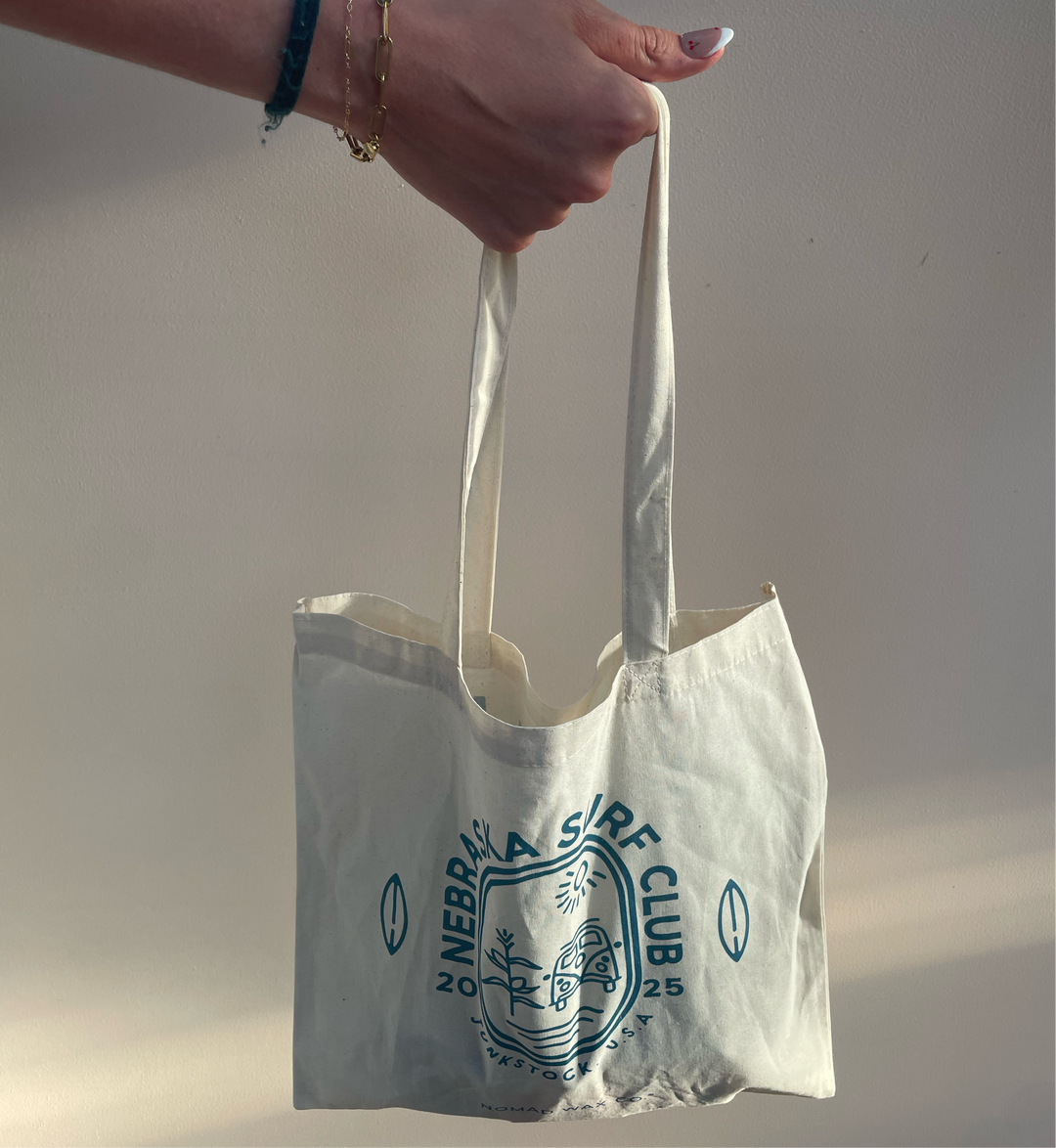 Cotton Tote Bag - Nebraska Surf Club