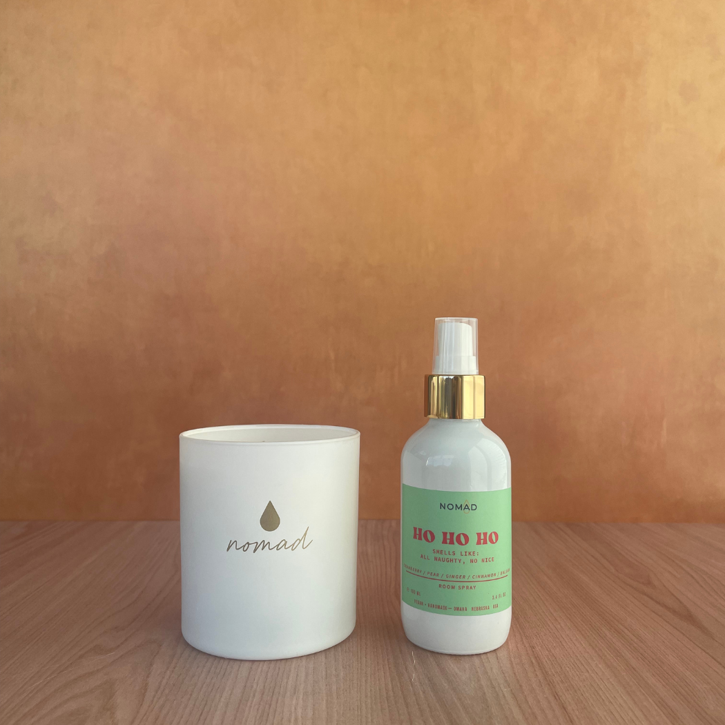 Ho Ho Ho Holiday Candle & Room Spray Bundle