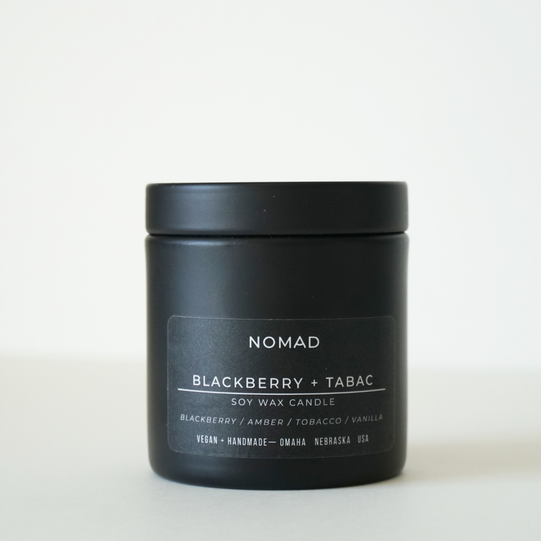 Blackberry + Tabac Noir Soy Candle