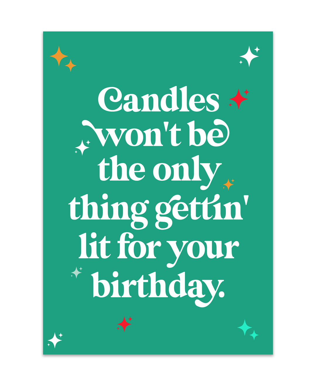 Lit Birthday Greeting Card