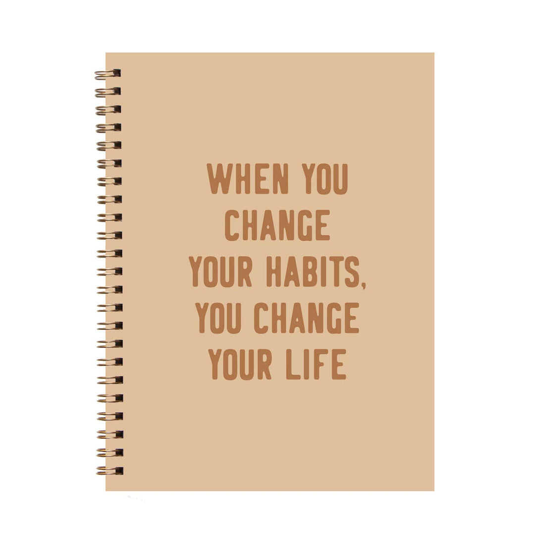 The Anastasia Co - Change Your Habits Softcover Journal Notebook for Back to School