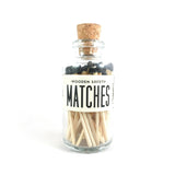 Medium Apothecary Bottle Matches - Black