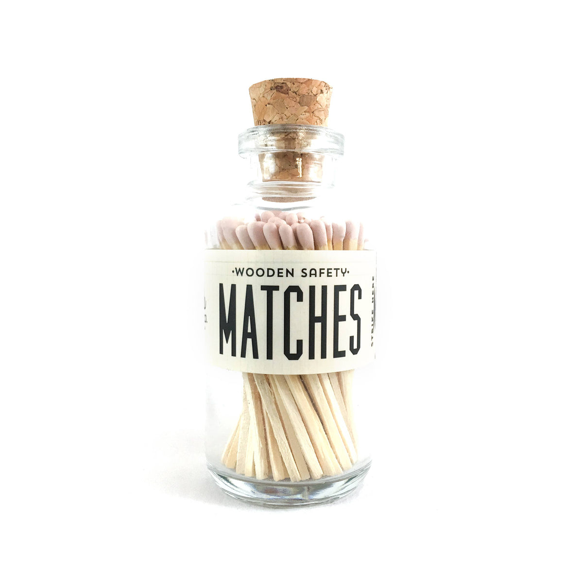 Medium Apothecary Bottle Matches - Blush Pink
