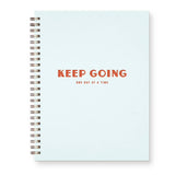 Keep Going Journal: Lined Notebook - Mint