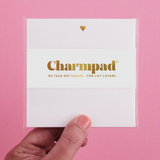 Inclosed Letterpress Co. - Heart Charmpad® - Gold