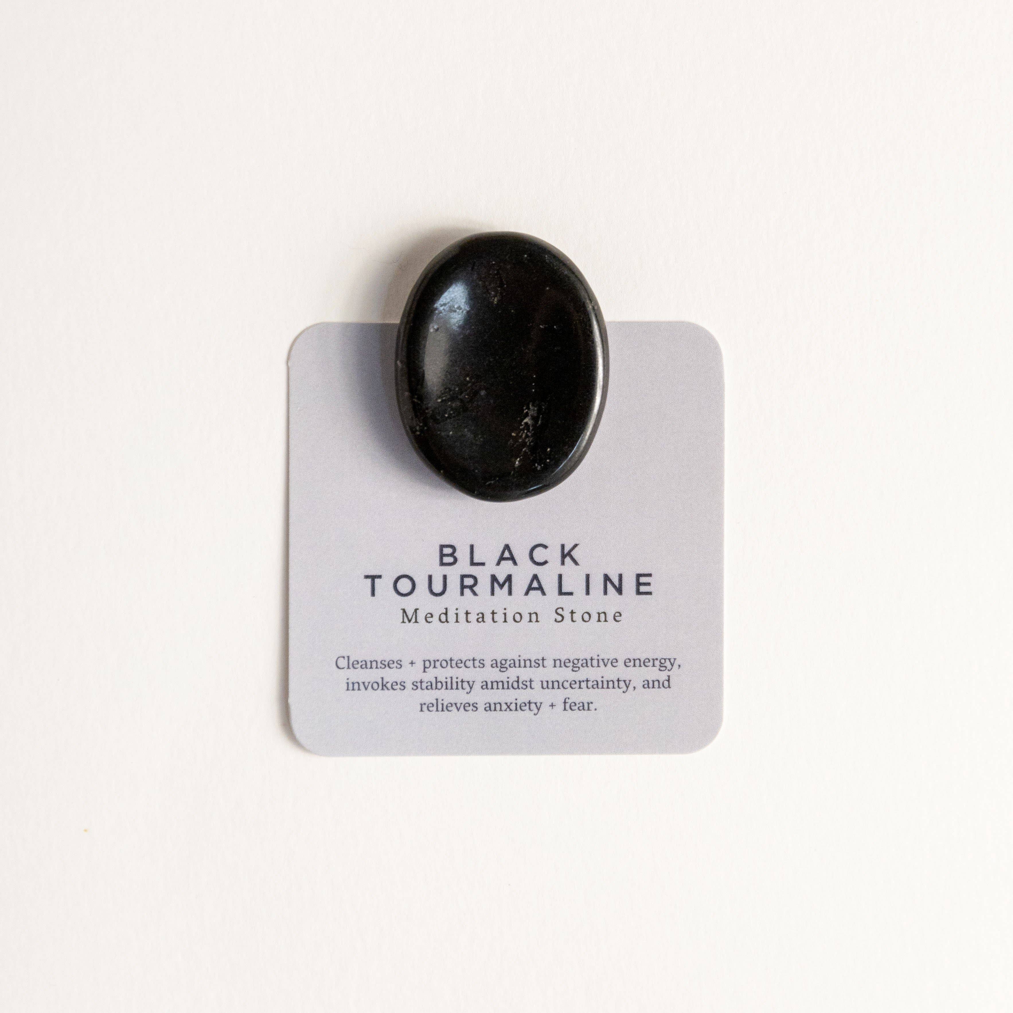 Black Tourmaline Meditation Stone