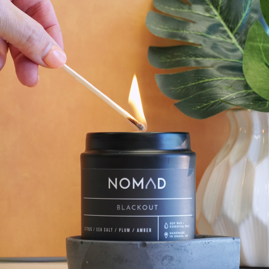 Lemongrass + Palo Santo Noir Soy Candle