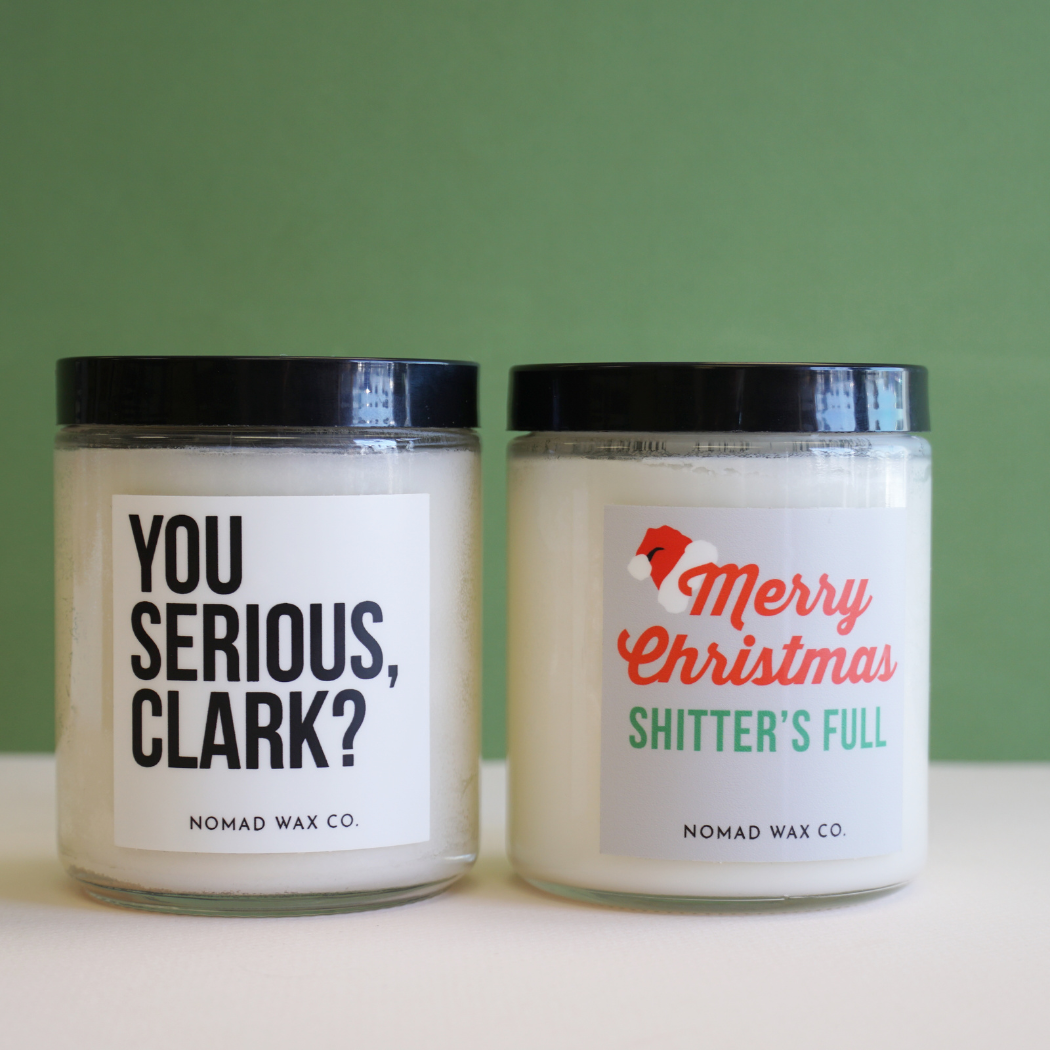 Christmas Vacation "Merry Christmas Shitter's Full" Holiday Soy Candle