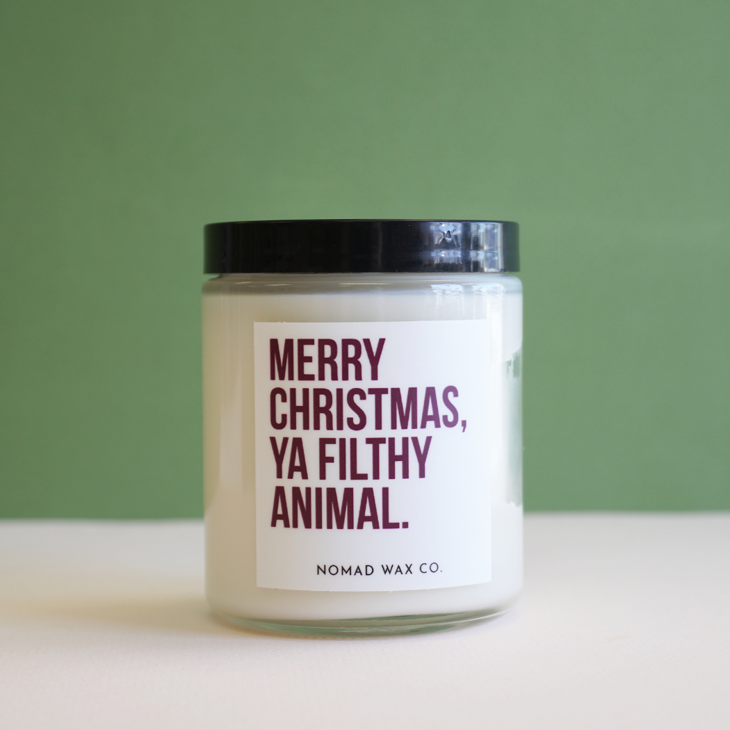 Home Alone "Merry Christmas ya filthy animal" Holiday Soy Candle