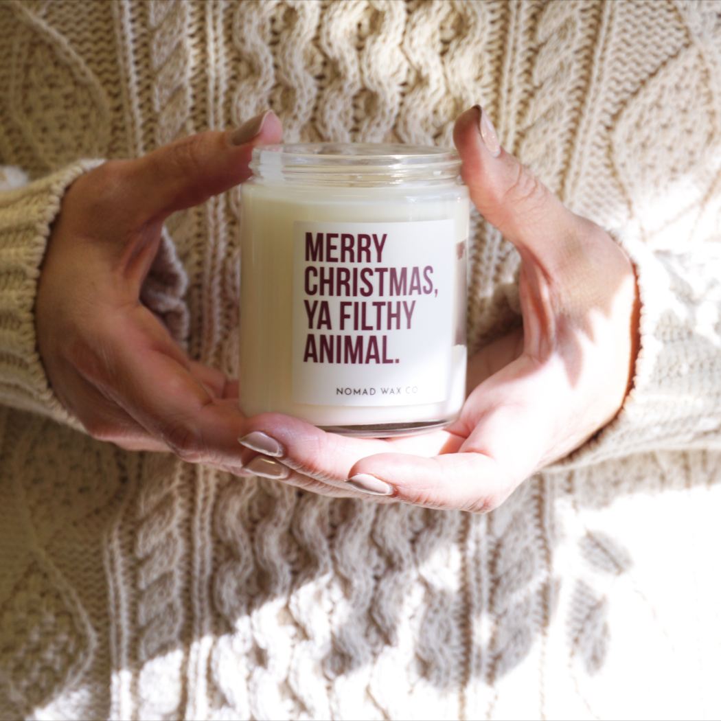 Home Alone "Merry Christmas ya filthy animal" Holiday Soy Candle