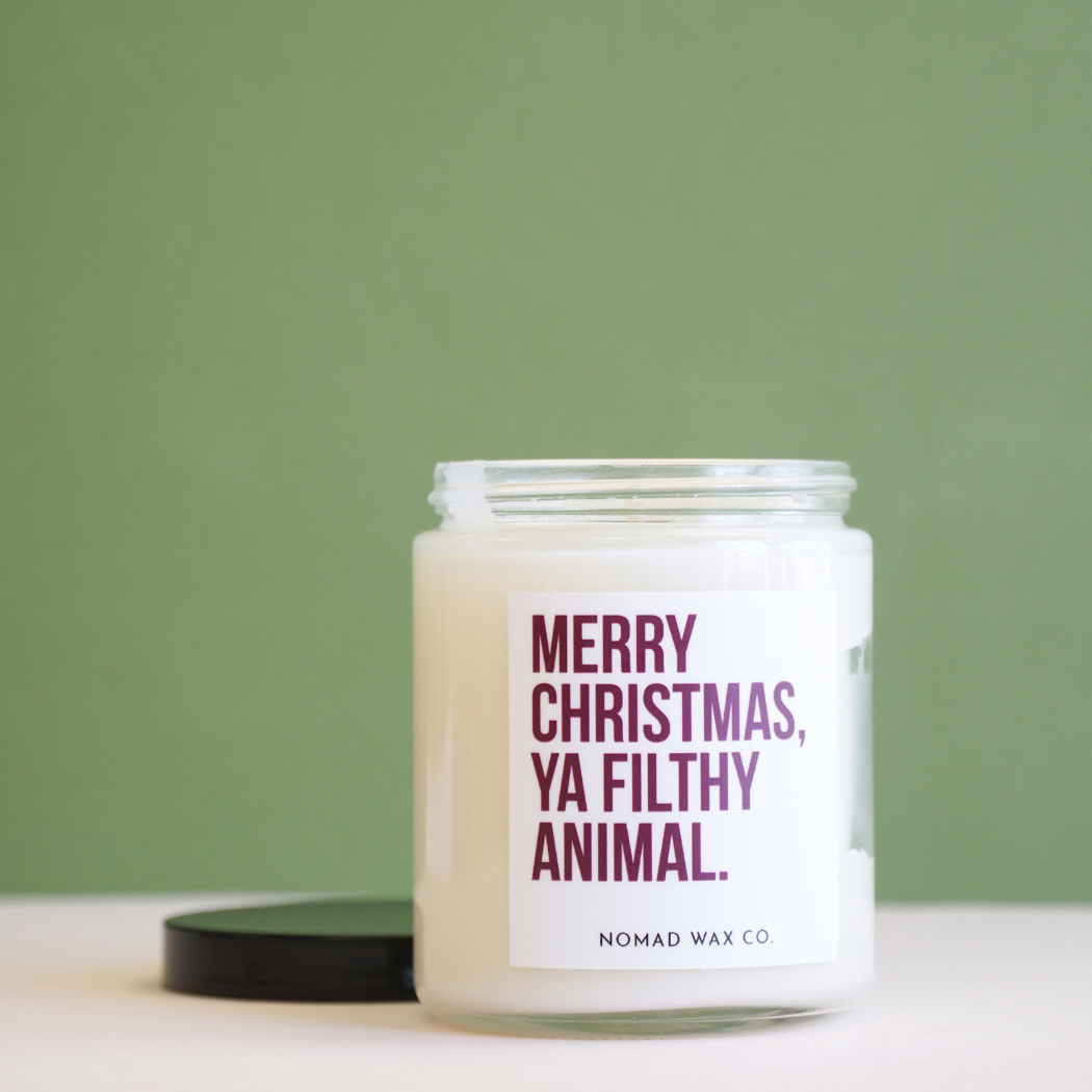 Home Alone "Merry Christmas ya filthy animal" Holiday Soy Candle