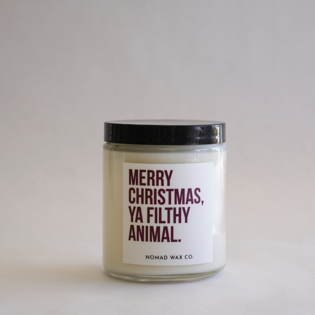 Home Alone "Merry Christmas ya filthy animal" Holiday Soy Candle