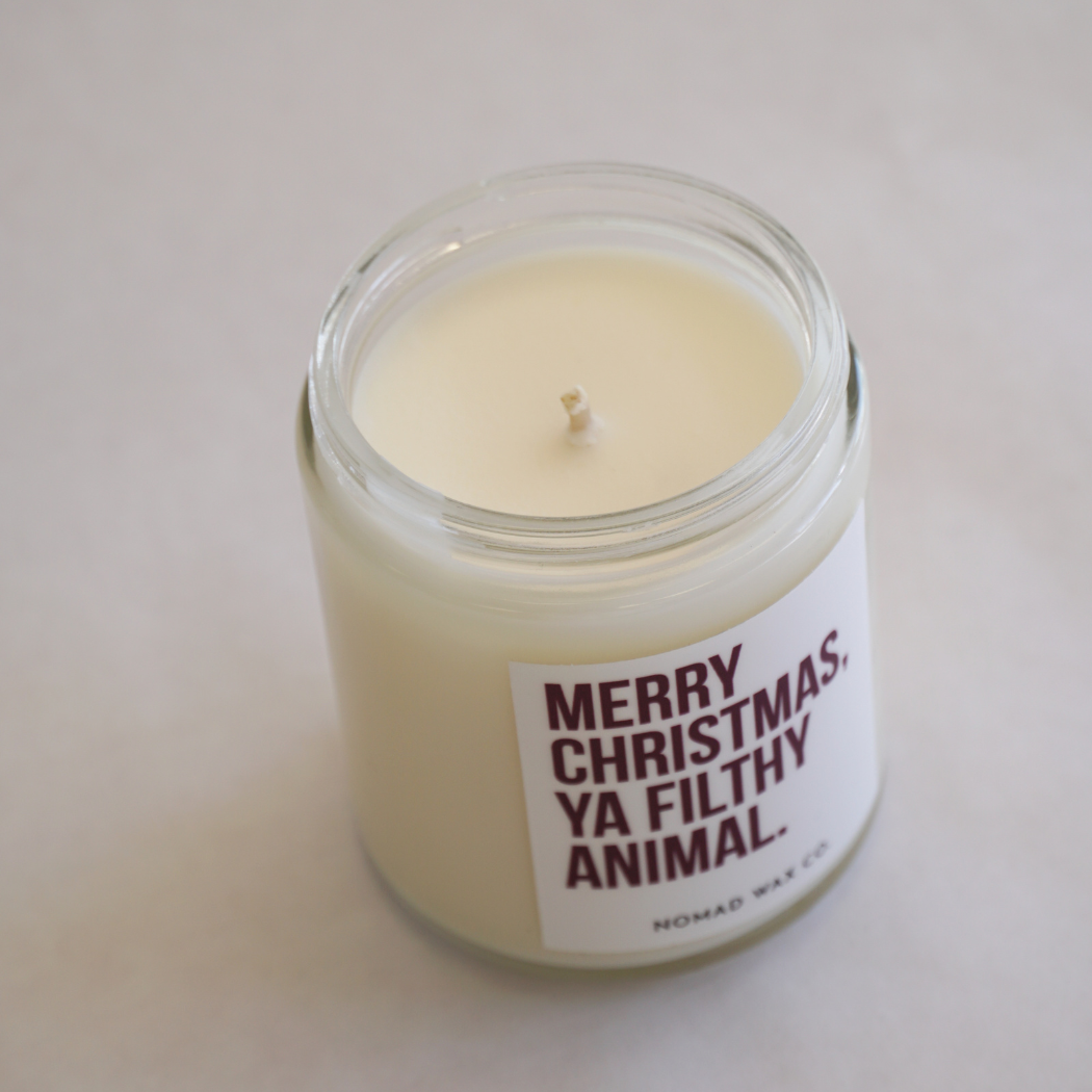 Home Alone "Merry Christmas ya filthy animal" Holiday Soy Candle