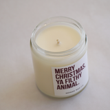 Home Alone "Merry Christmas ya filthy animal" Holiday Soy Candle