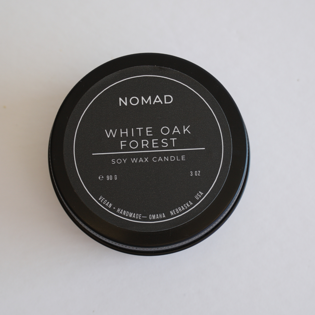 White Oak Forest Travel Soy Candle