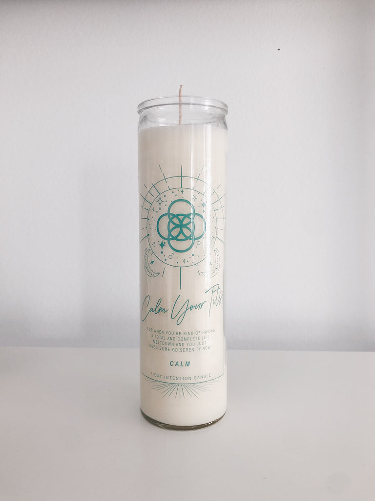 Calm Intention + Prayer Candle Nomad Home Co.