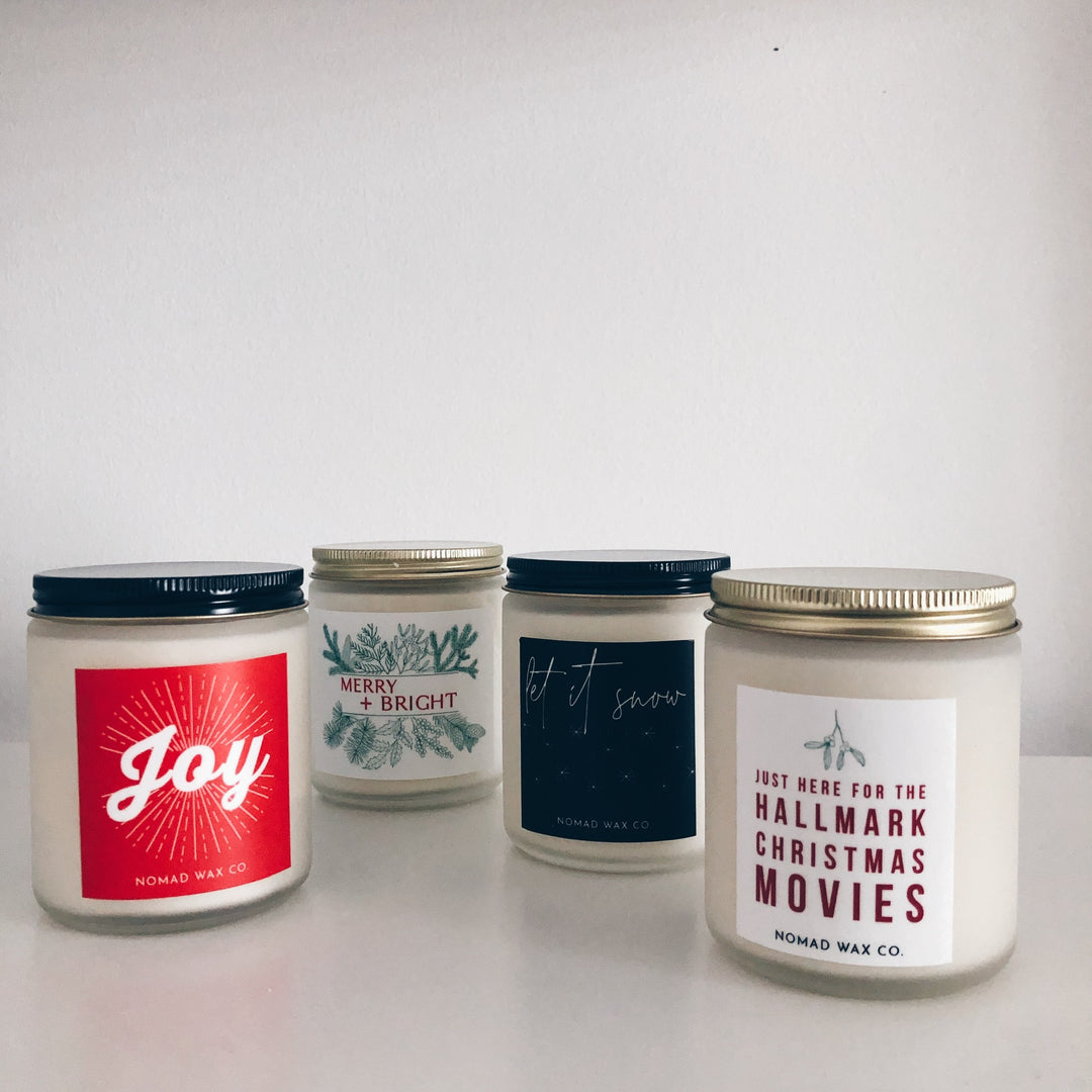 Holiday "Let It Snow" Snowmass Soy Candle