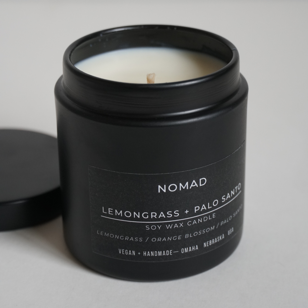 Lemongrass + Palo Santo Noir Soy Candle