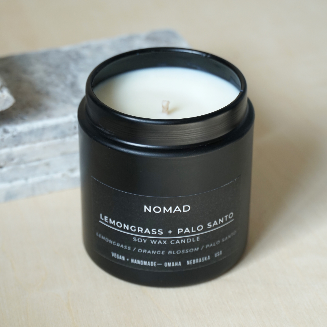 Lemongrass + Palo Santo Noir Soy Candle