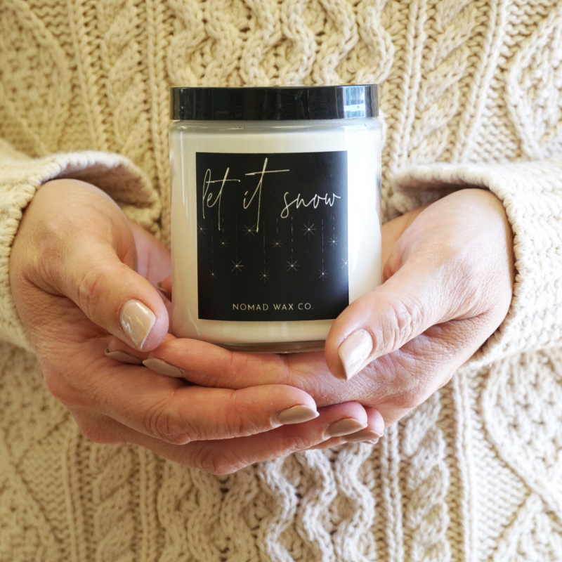 Holiday "Let It Snow" Snowmass Soy Candle