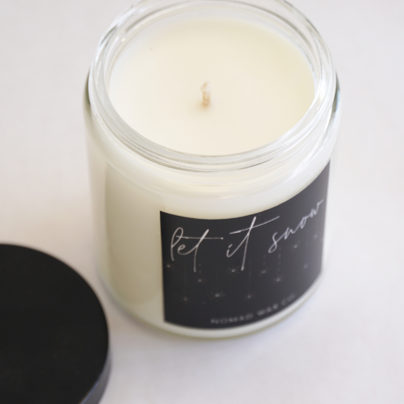 Holiday "Let It Snow" Snowmass Soy Candle