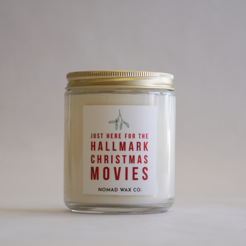 Holiday "Just here for the Hallmark movies" Scandi Soy Candle