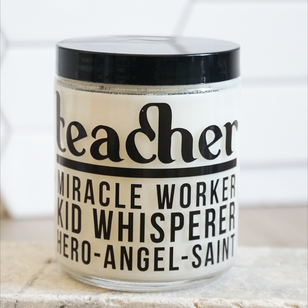 Teacher Appreciation Candle and Thank You Matches