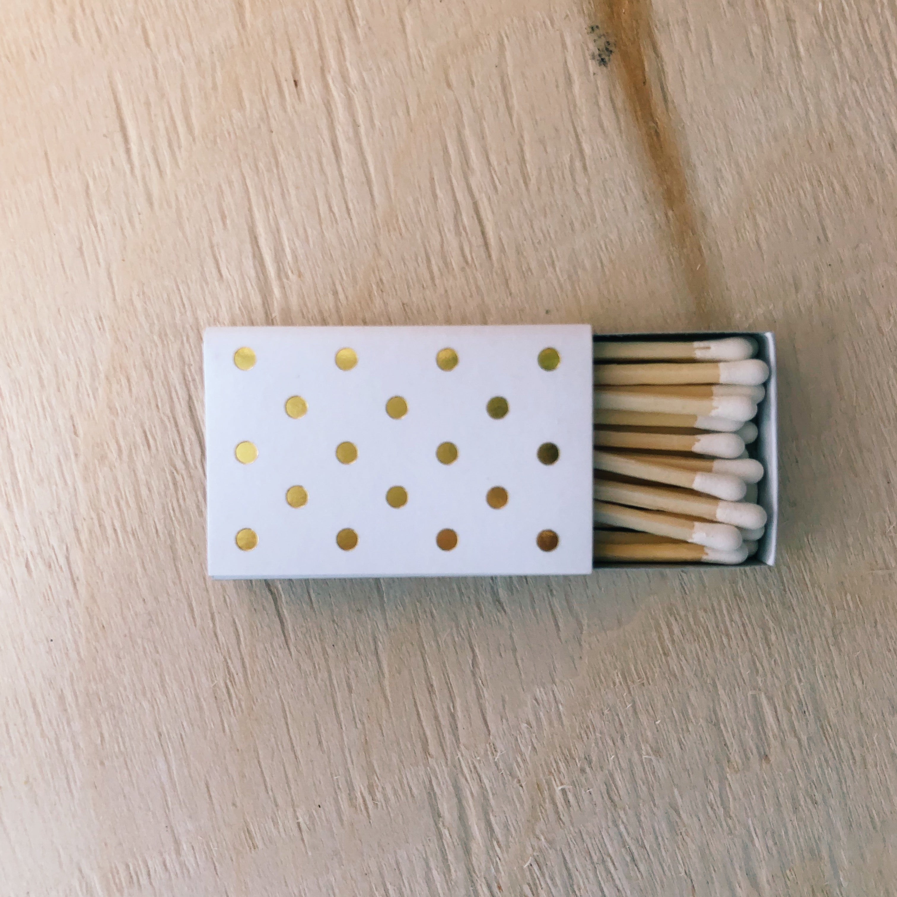Mini Gold Foil Stamped Matchboxes