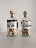 Large Apothecary Bottle Matches - White
