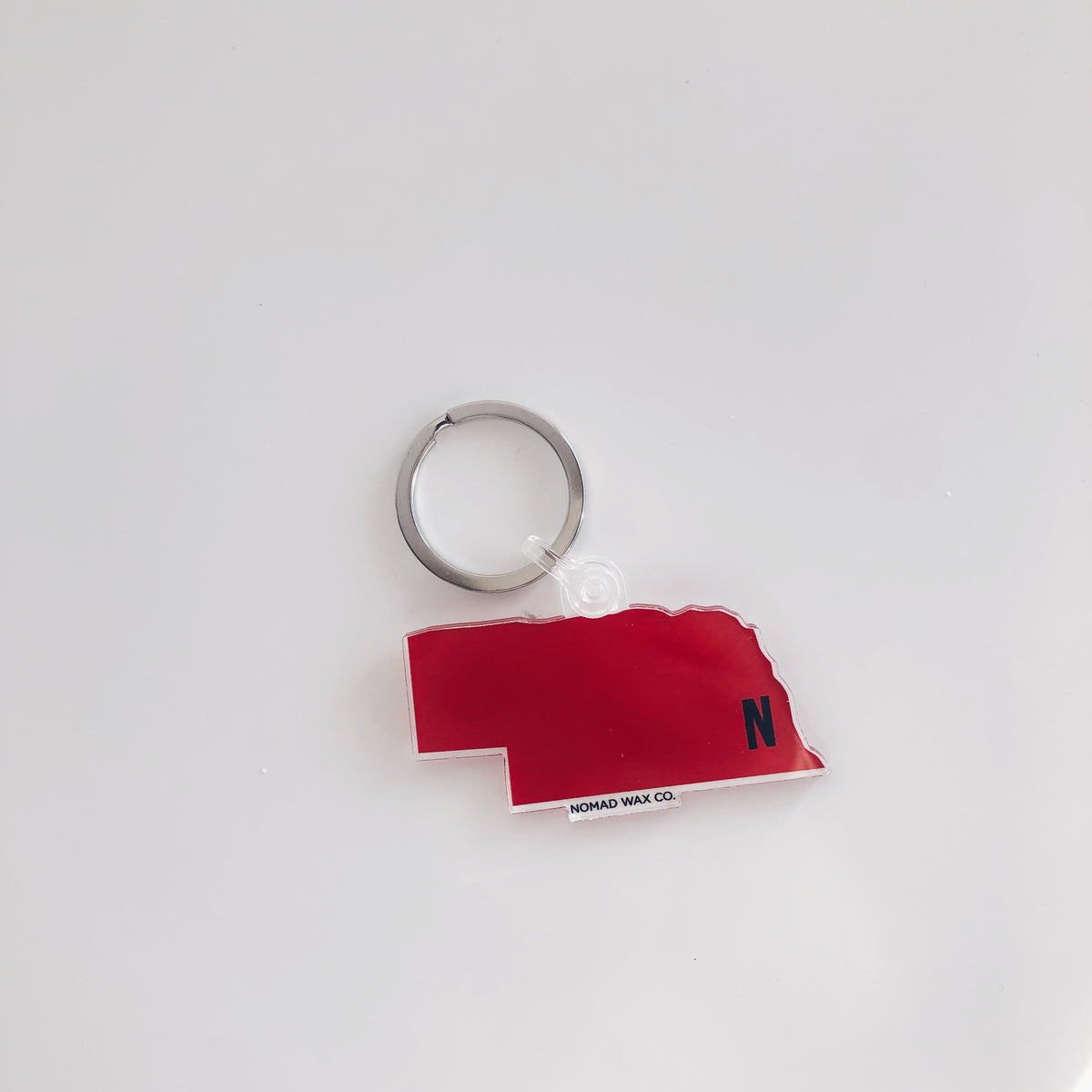 Red State Nebraska Gameday Keychain