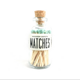 Medium Apothecary Bottle Matches - Mint