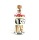 Medium Apothecary Bottle Matches - Red