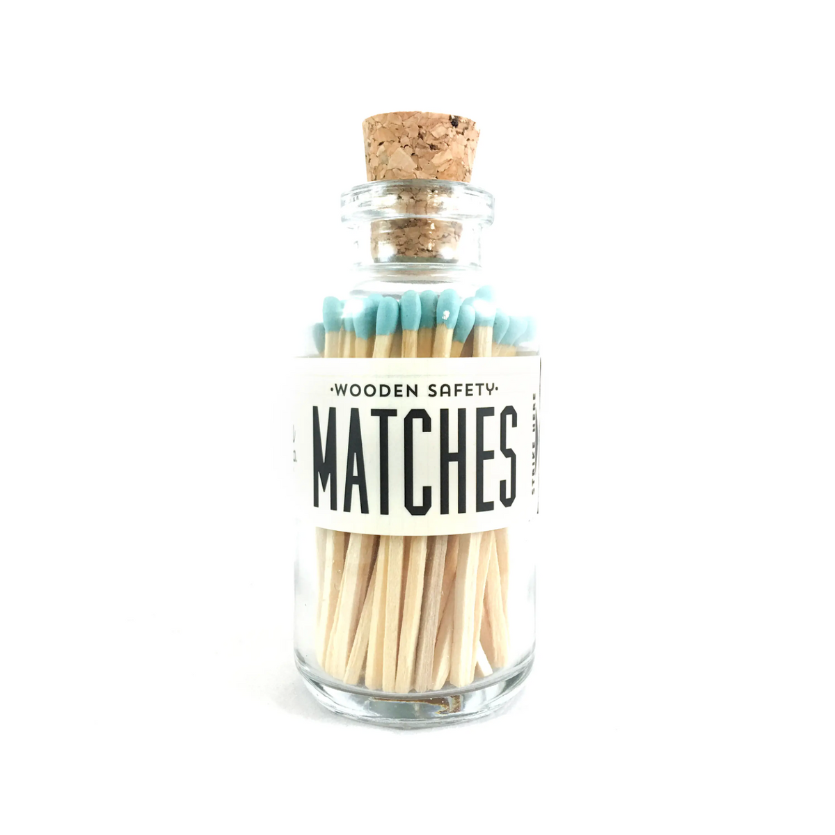 Medium Apothecary Bottle Matches - Teal